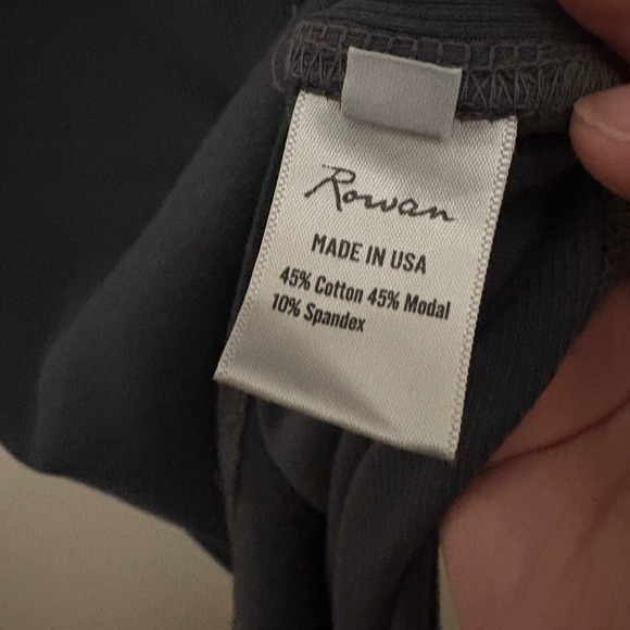 Rowan Dylan Knit Cotton Modal Side Slit Midi Tank Dress XS Slate - Picture 5 of 9